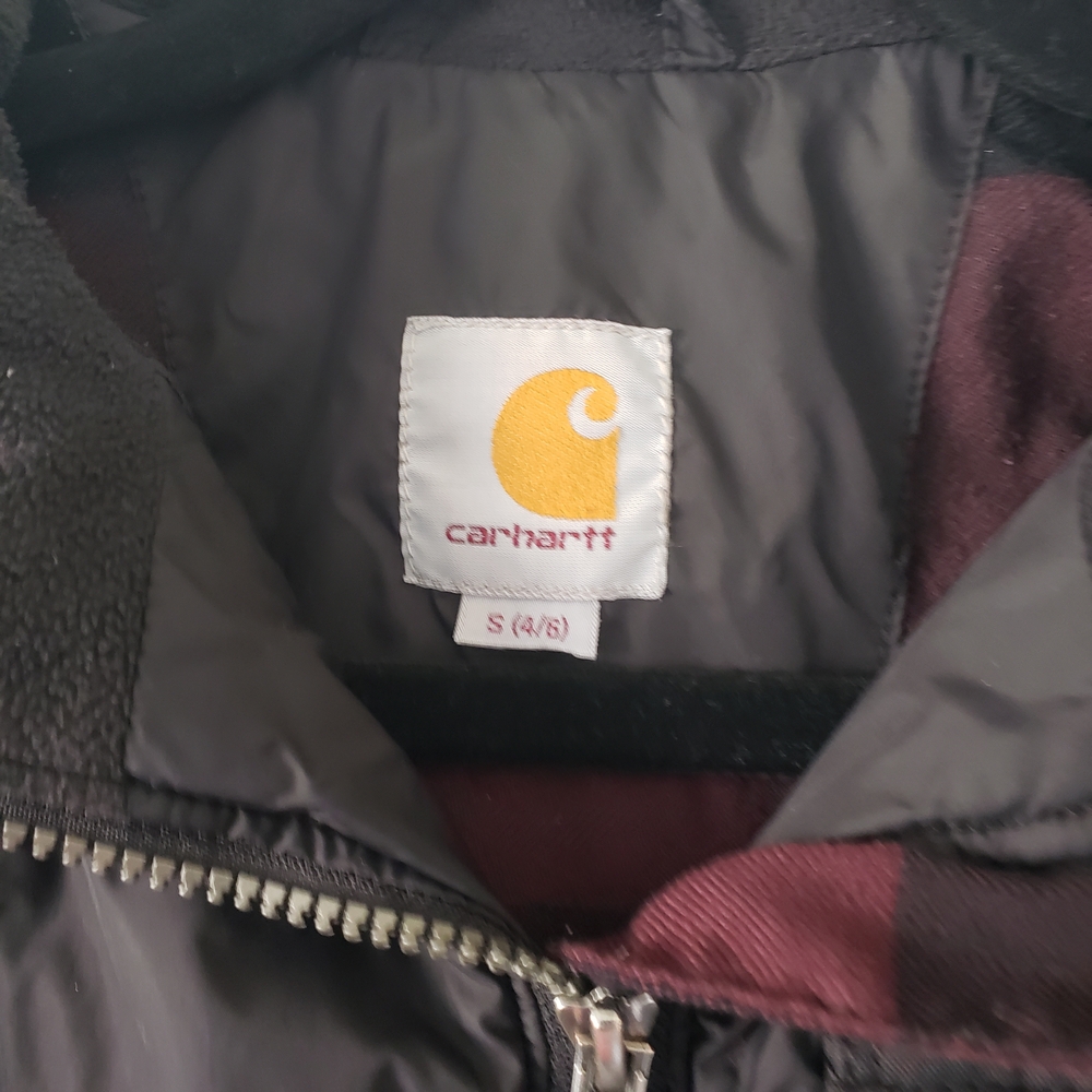 Carhartt Jacket Womens Amoret Black Puffer Coat Quilted #45 - Picture 6 of 12